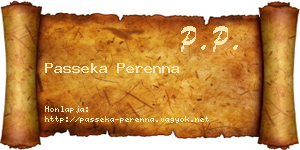 Passeka Perenna névjegykártya